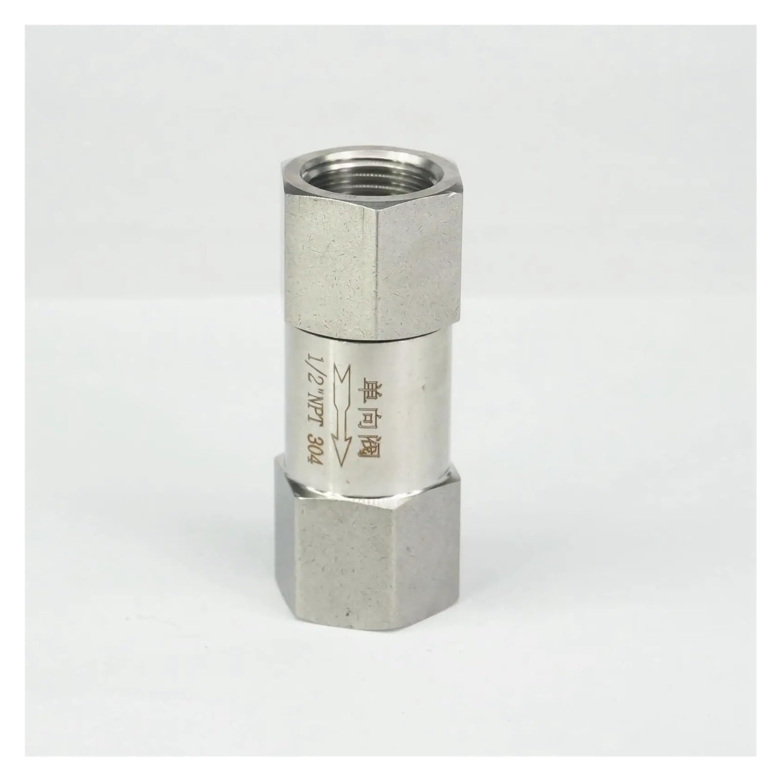 Clapet anti-retour inox 1/2 NPT pour bloquer le reflux d'eau et gaz sous 64 bars