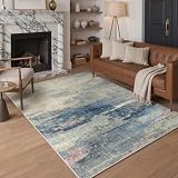 GENIMO 5×7 Washable Modern Chenille Rug
