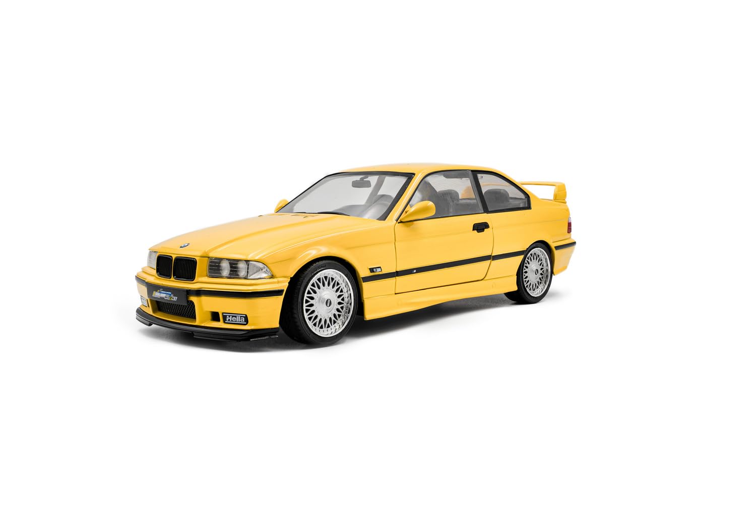 Solido BMW M3 Coupé 1991 1:18 Gelb | Detailgetreues Diecast Modellauto, Sportwagen-Klassiker, Coupé-Karosserie, für Automobil-Enthusiasten, Gelb