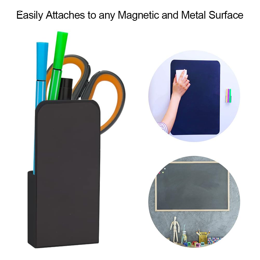 Porta Pennarelli Magnetico - 2 Pezzi Bianchi Per Lavagna E Frigorifero - Foto 9