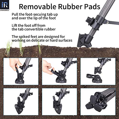 Video Carbon Fiber Tripod System, Innorel Vt80C Tripod Kit 73In/186Cm Professional Heavy Duty Carbon Twin Tube Tripod With F80 Fluid Head Mid-Level Spreader Max Load 12Kg Dslr Camcorder #TOP3