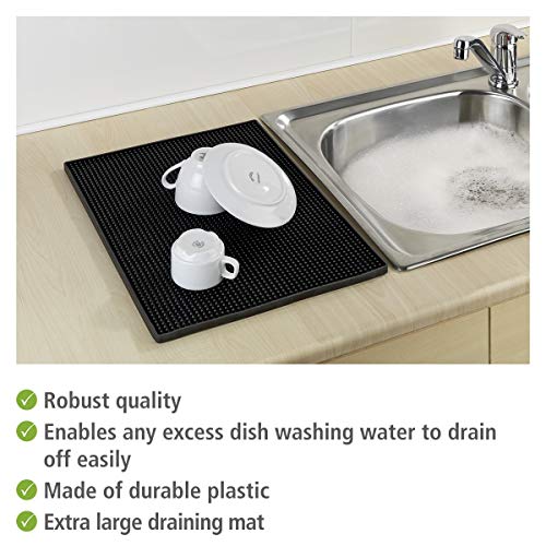 WENKO Geschirr-Abtropfmatte Maxi, extra große Gummimatte mit Noppenstruktur zum Trocknen von Geschirr & Gläsern… – Bild 3