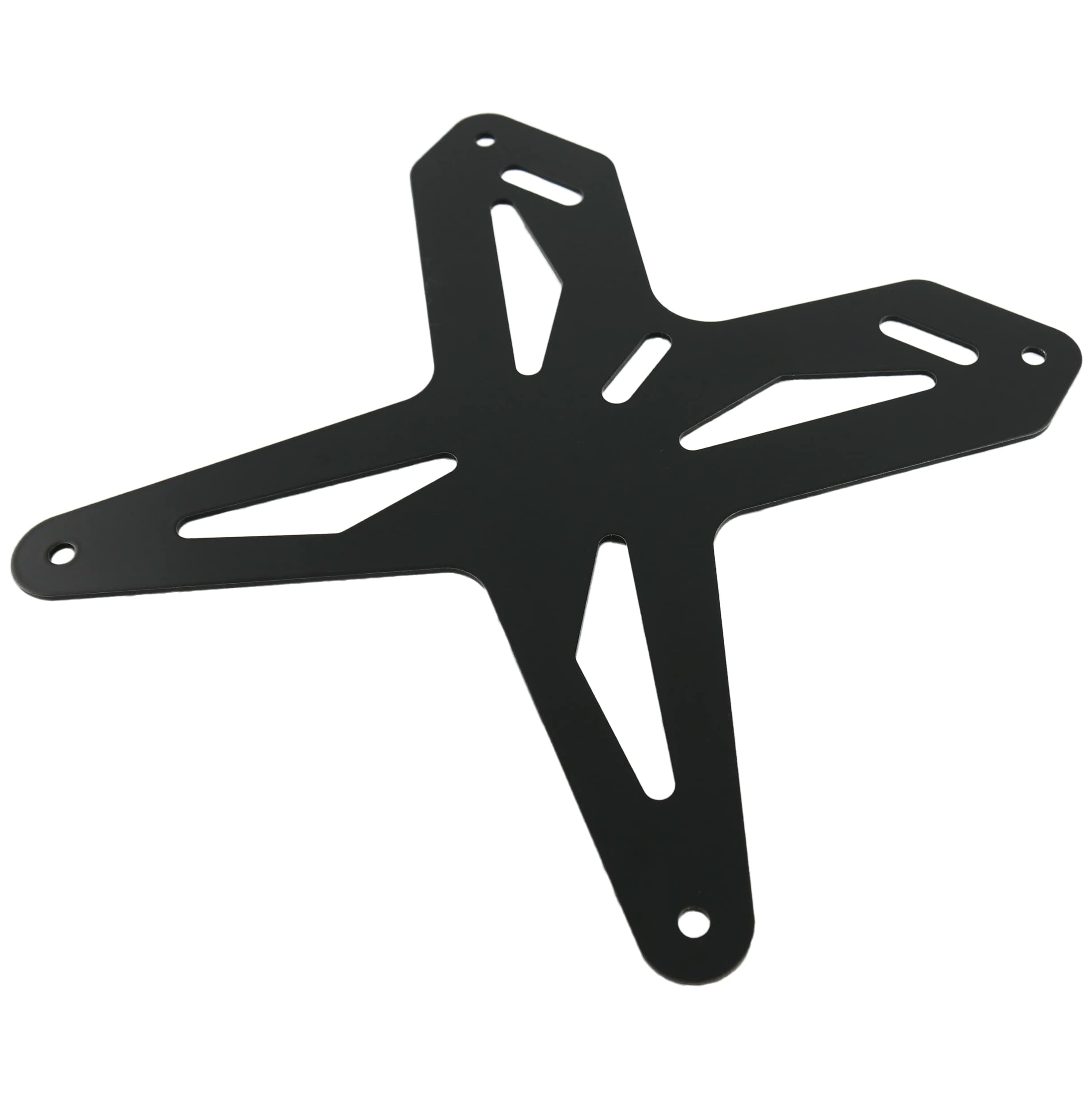Supporto targa Italia alluminio 6082 T6 anodizzato nero