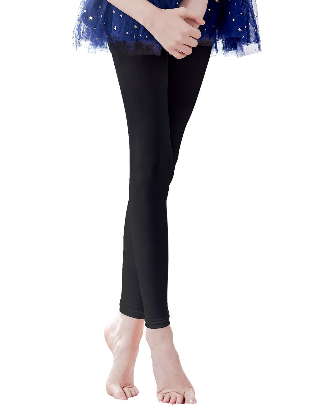Daydance Girl's Women's Footless Tights for Dance, Balle, Gymnasics