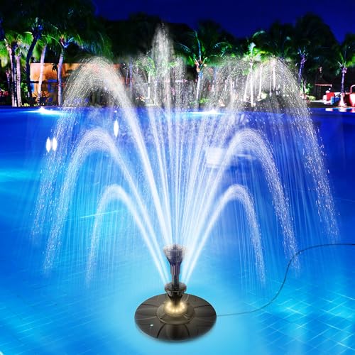 SZMP Upgraded Floating Pool Fountain, Pond Water Fountain with 2