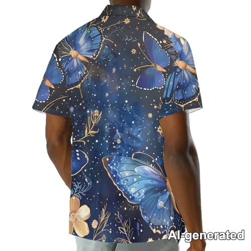 Image of Hawaii Matching Couple Outfits Husband and Wife Clothing Fashionable Mens Casual Shirts Hawaii Dress with Soft Fabric