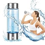 Hydrogen Water Bottle, 420ml Hydrogen Water Bottle Generator, 3 Minute Rapid Electrolysis, Portable Hydrogen Water Generator for Office, Daily Use, Travel and Gifts
