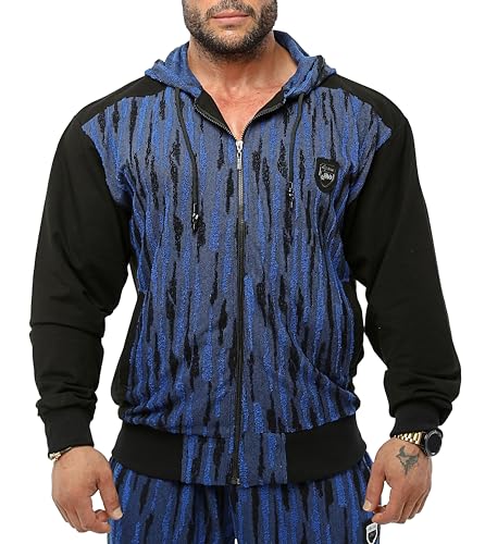 BIG SAM SPORTSWEAR COMPANY Men's Oversize Active Long Sleeve Drawstring Drop Shoulder Zip Up Hoodie Jacket