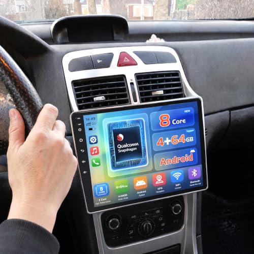 Écran tactile 9" Peugeot 307 - Remplacez votre ancien poste pour retrouver le Carplay sans fil