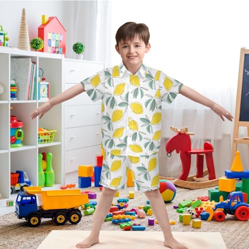 Image of visesunny Little Boys Short Sleeve T-Shirt Beach Shirts Casual Shorts Set Summer Clothes for Kids Outfits