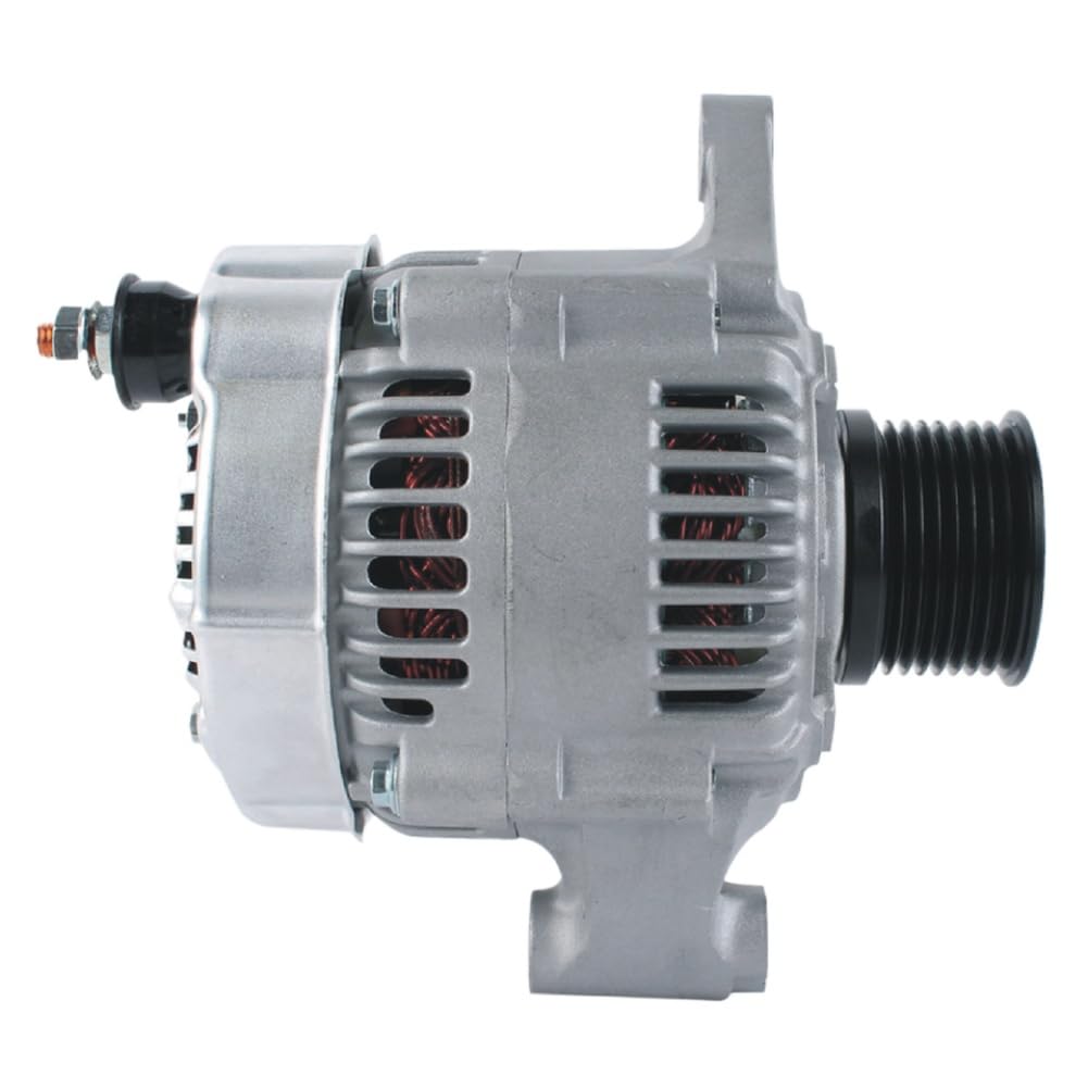 Alternador ATG19942 compatible con retroexcavadora Case 580M Serie III y 445T M3 - Reemplaza RE509080, 84254289, 84416587