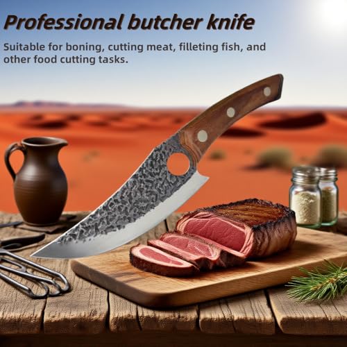 Sharp Boning Knife, Kitchen Knife for Meat Cutting, Fish Slicing, Poultry Boning All Purpose, Essential Tool for Home and Professional Meal Preparation - Image 5