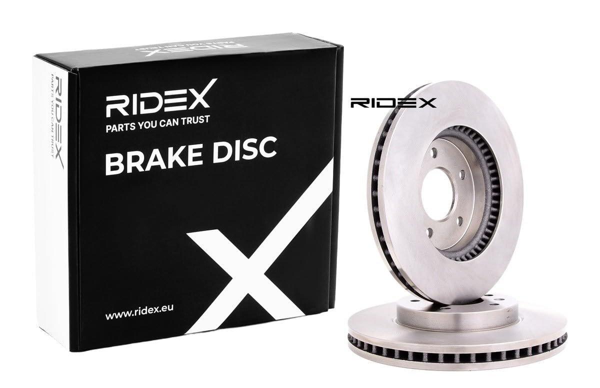 RIDEX 82B0407 2x Disco de freno Delantero sin tornillos Compatible con CHEVROLET CAPTIVA C100, C140