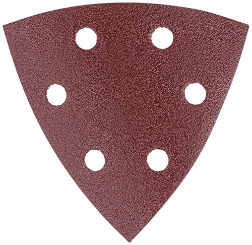 Bosch Accessories Lot de 25 feuilles abrasives pour Ponceuse Delta, Grain 120 Argent