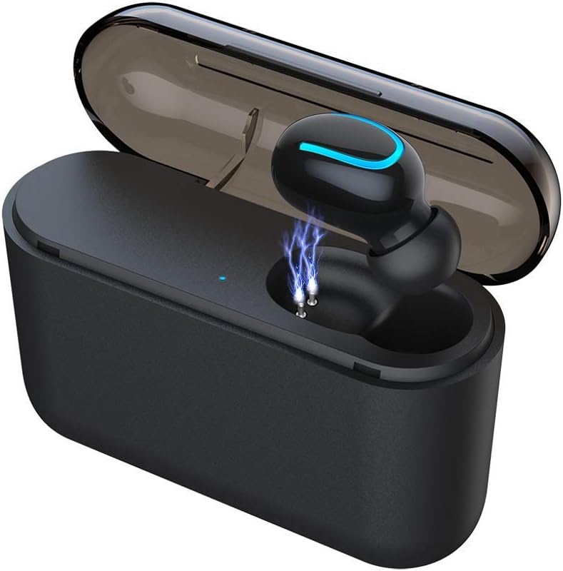 BESINPO Bluetooth Earbud, Smallest Bluetooth 5.0 Wireless Earbud Bluetooth Earpiece Invisible Earphone Car Headset 100 Hours Playing Time with 1450mAh Charging Box Enhanced Comfort - Single Earbud