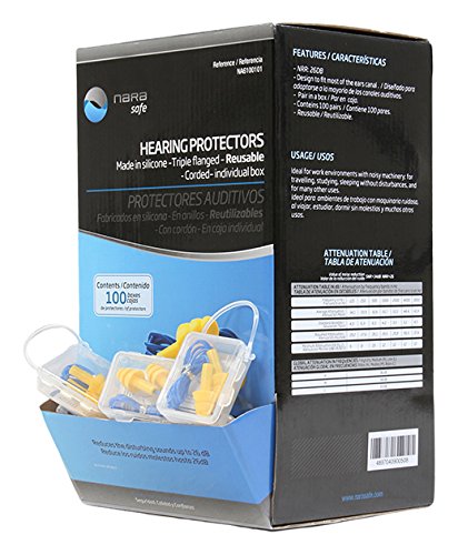 NA6100101, Silicone Hearing Protectors (Case 100)