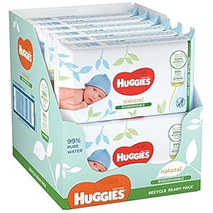 Huggies billendoekjes biologisch afbreekbaar – Natural Biodegradable – 576 stuks (12 x48 doekjes) – Voordeelverpakking
