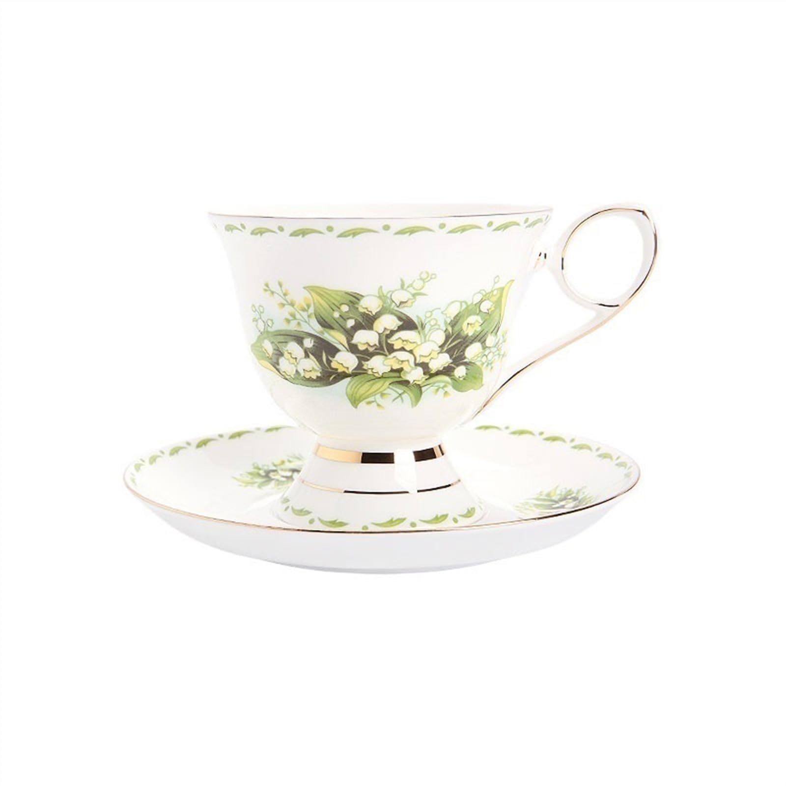 tasse à café de décoration Service à thé de l'après-midi en céramique, tasse noir anglais, petit déjeuner, tasses café exquises haute qualité peintes la main