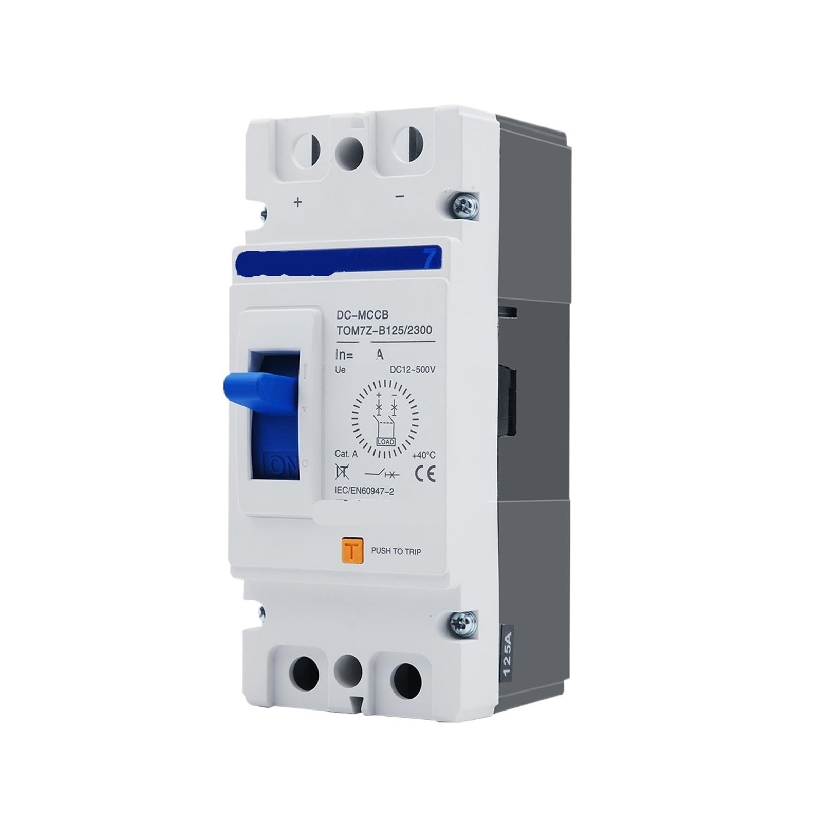 Disjoncteur Courbe B CC 1P 500 V pour installations de 160 A à 250 A