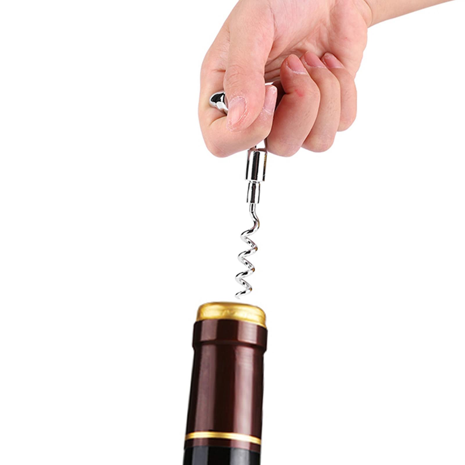 Juego de Abridor de Botellas de Cerveza con Sacacorchos en Forma de Golf, Juego de Tapones para Bebidas, Herramienta para Bebidas de Champán para Amantes del y Amantes de la