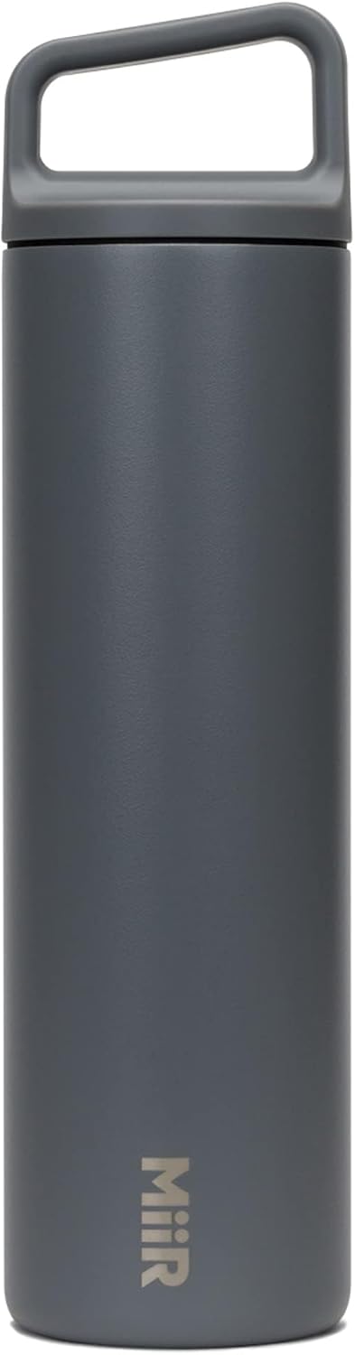 MiiR Wide Mouth Water Bottle - 20oz Insulated Water Bottle in Stainless Steel with Double Wall Vacuum Insulation, Leakproof Design, Keeps Drinks Hot or Cold