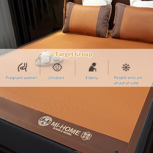 Estera de ratán refrescante para cama plegable y transpirable de verano 7