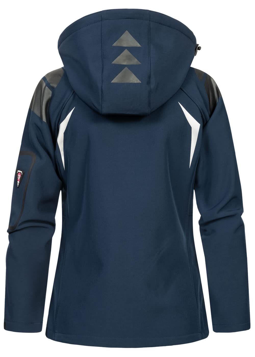 Geographical Norway Tisland Lady Chaqueta softshell impermeable para mujer con capucha resistente al viento