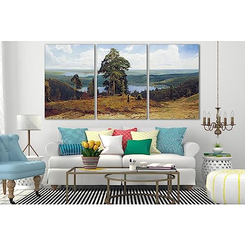Pintura al óleo de árboles naturales de 120 x 60 cm ideal para regalar