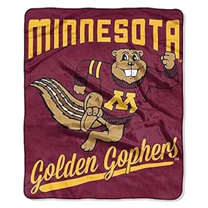 Northwest NCAA Minnesota Golden Gophers Unisex-Adult Raschel Throw Blanket, 50″ x 60″, Alumni