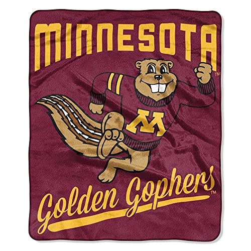Northwest NCAA Minnesota Golden Gophers Unisex-Adult Raschel Throw Blanket, 50″ x 60″, Alumni