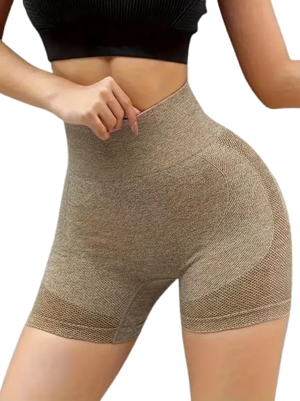 Hip Lifting Seamless Scrunch Butt Shorts for Women: High Waist Gym, Yoga, and Fitness Workout Shapewear |Women-Gym-Short-Parent-picture-15