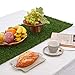Synthetic Grass Table Runner 14 x 72 inch, Perfect for Spring Fall Summer Holiday, Baby Shower, Wedding, Birthday, Banquet, Thanksgiving, Christmas, Gathering, Home Decorations, Outdoor/Indoor Parties