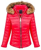 Hochschließender Kragen schützt vor Wind & Kälte / Sehr schöner Kunstfellkragen / Kunstfellkragen über Knopfleiste abnehmbar / Zwei seitliche Eingrifftaschen mit Reißverschluss