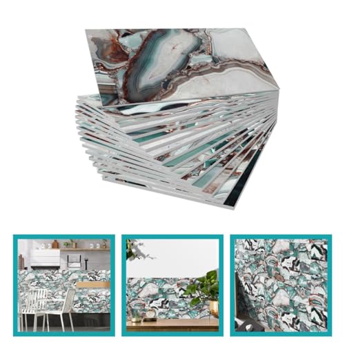 Azulejos de espuma XPE autoadhesivos para reparar humedades visuales en paredes de baños 8