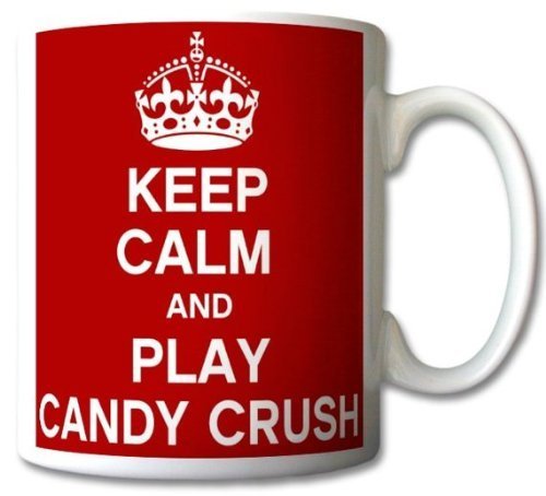Keep Calm And Play Candy Crush Mug Cup Gift Retro by GrassVillageTM