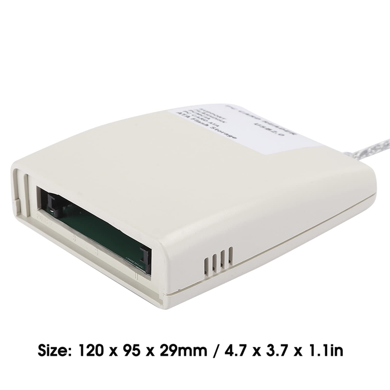 VBESTLIFE Lettore di schede USB 2.0, lettore di schede di memoria industriale PCMCIA ad alta velocità da 68 pin, supporto per la lettura di schede di memoria da 20 MB a 20 G