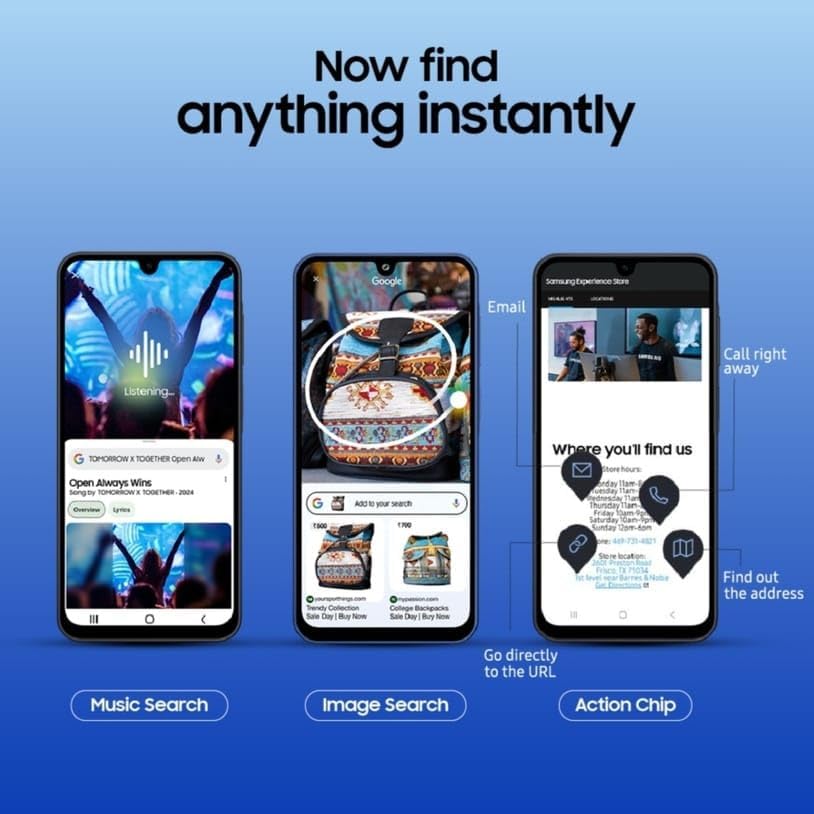 Image of Samsung Galaxy A17 5G (Blue, 6GB RAM, 128GB Storage) | 50 MP No Shake Camera | Gemini Live | Circle to Search | Super AMOLED | Corning Gorilla Glass Victus | 7.5mm Sleek | AI
