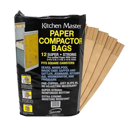 Kitchen Master Super Strong Compactor Bags Pre Cuffed (12 Pack)