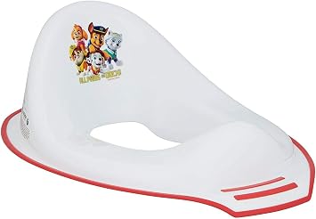 PAW Patrol Toilet Training Seat for Toddlers Plastic Toilet Trainer Ring with Non Slip Feet, Wipe Clean Size-41.5cm Red