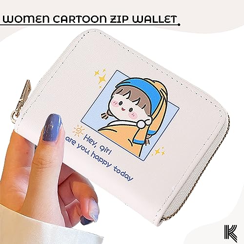 Image of Kraptick Card Holder for Women - Elegant and Versatile Card Organizer, Credit Cardholder, Card Case, Card Pouch (Light Blue)
