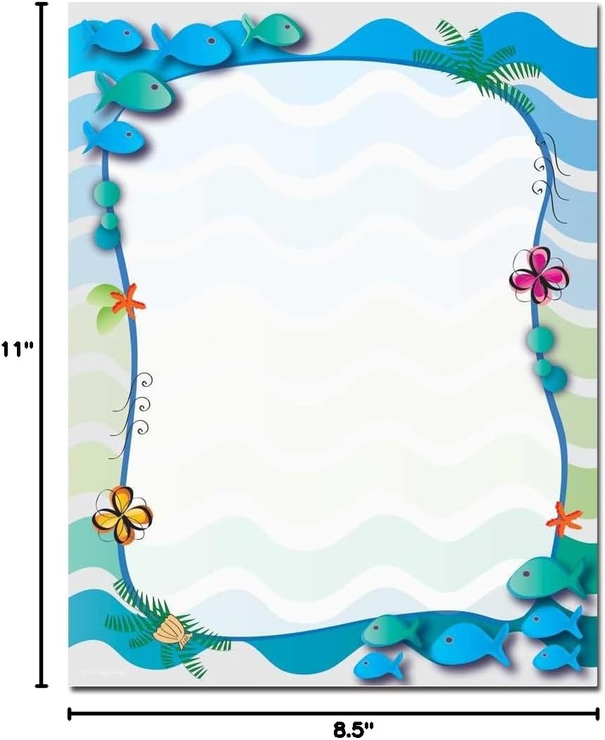 Lagoon Letterhead Laser & Inkjet Printer Paper, 100 pack