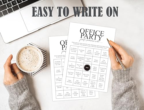 Juego de mesa Office Party Find Someone Who Games, 30 cartas miniatura 3