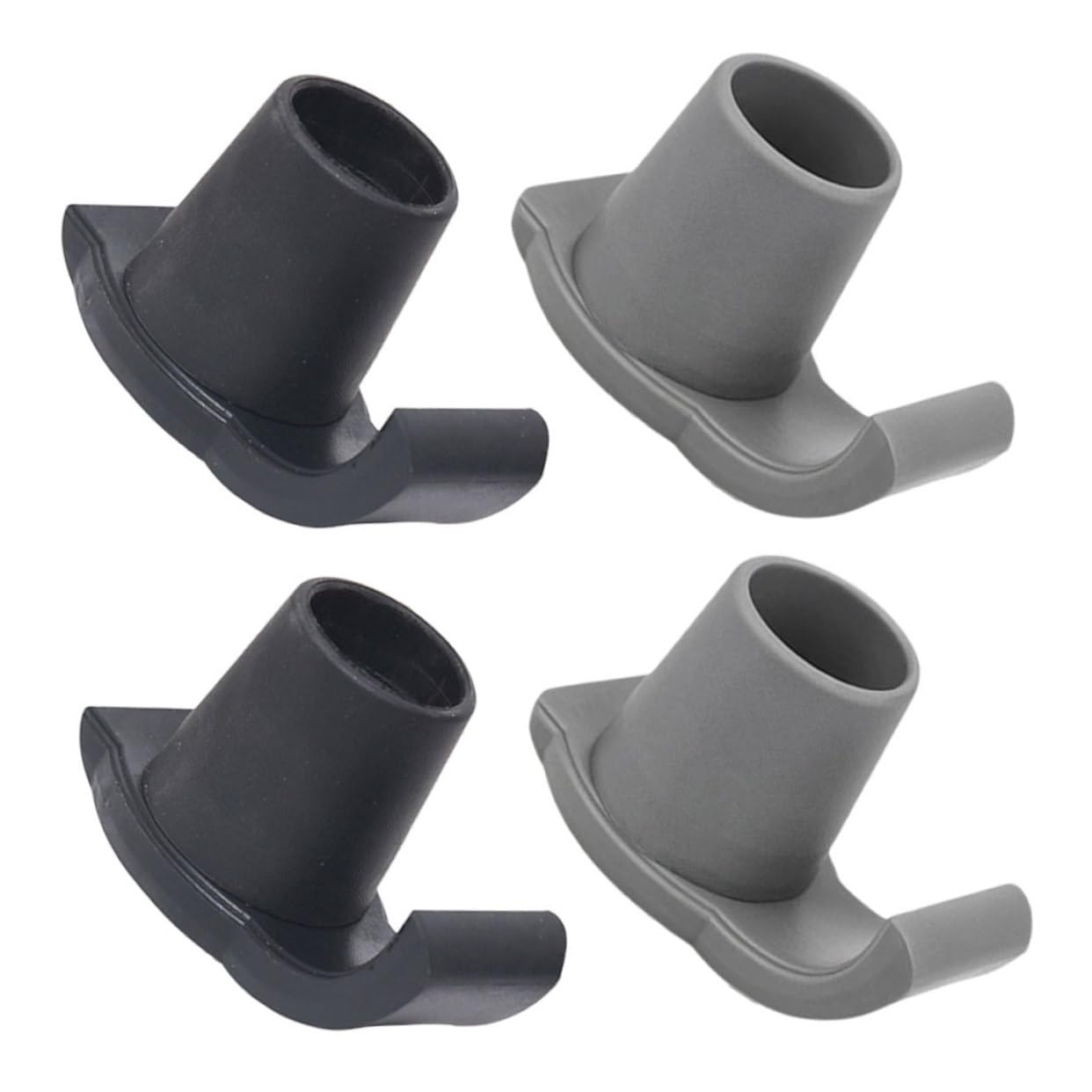 Happyyami Walker Skis Glides Replacement Sliders for Seniors Walker Accessories Anti-Slip Platform Attachment for Ski Parts