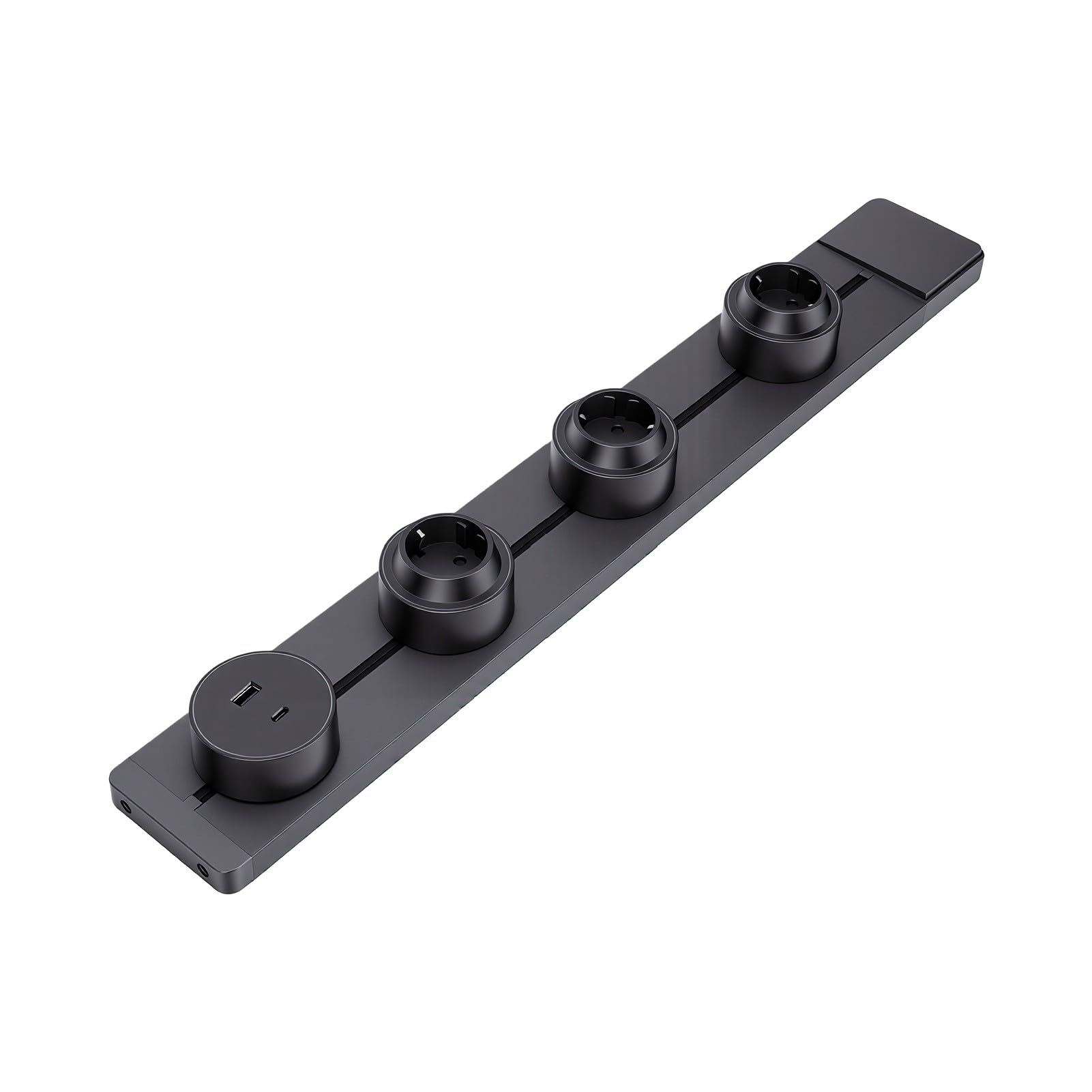 Gniazdo Szynowe 60 Cm z USB A i C |2-bolcowy Wymienny Adapter System Gniazdek Elektrycznych Wskaźnik Niebieskiego światłA do Kuchni w Domowym Biurze