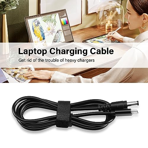 GINTOOYUN USB C to DC5521 Power Extension Charge Cable 65W PD, 4.9FT, DC 5.5x2.1mm Output, for Router, CCTV, Laptop, 12V Devices - Image 6