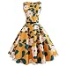 Clearance!Women Summer Dress,Todaies Women Vintage Bodycon Sleeveless Dress Casual Retro Evening Party Prom Swing Dress 2018