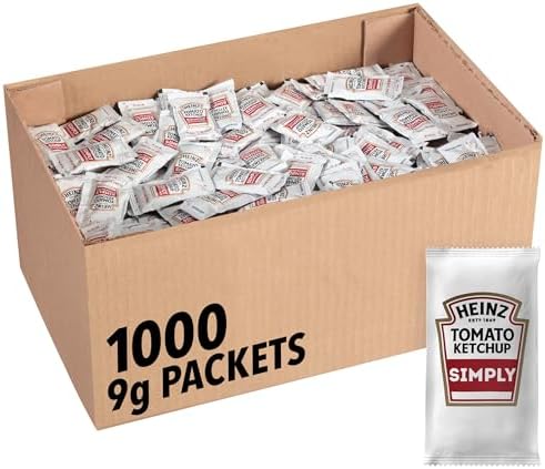 Heinz Heinz Ketchup Single Serve Packets, 1000 per case, 9 gm