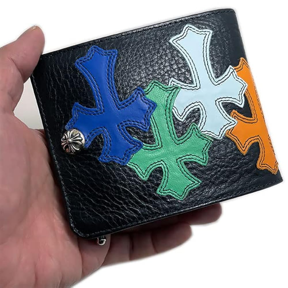 Amazon.co.jp: Chrome Hearts Wallet One Snap Cross Button