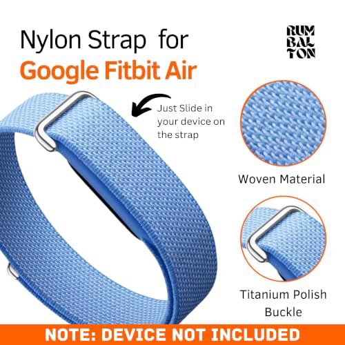 Image of Nylon Strap (Titanium Buckle) Compatible with Google Fitbit Air