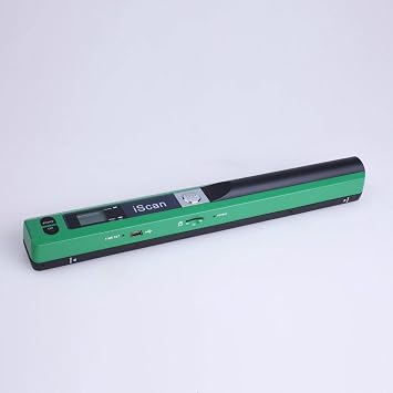 iScan Mini Handheld Portable Scanner 300/600/900DPI JEPG PDF Format Compact Green,255x28x25mm